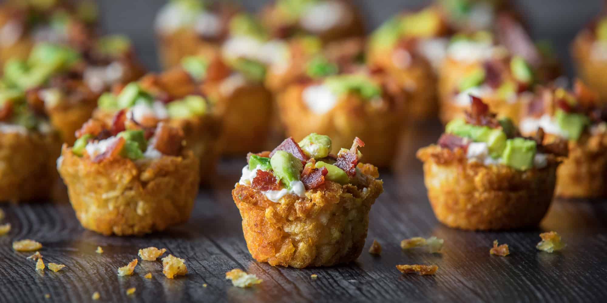 Ultimate Loaded Tater Tot Cups from Potluckiest.com